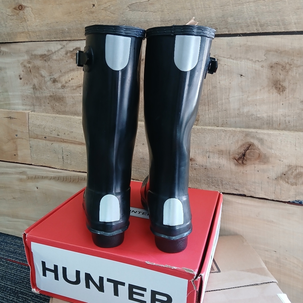 New Hunter original big kids rain boots 💦 1 B / 2 G - Picture 5 of 7